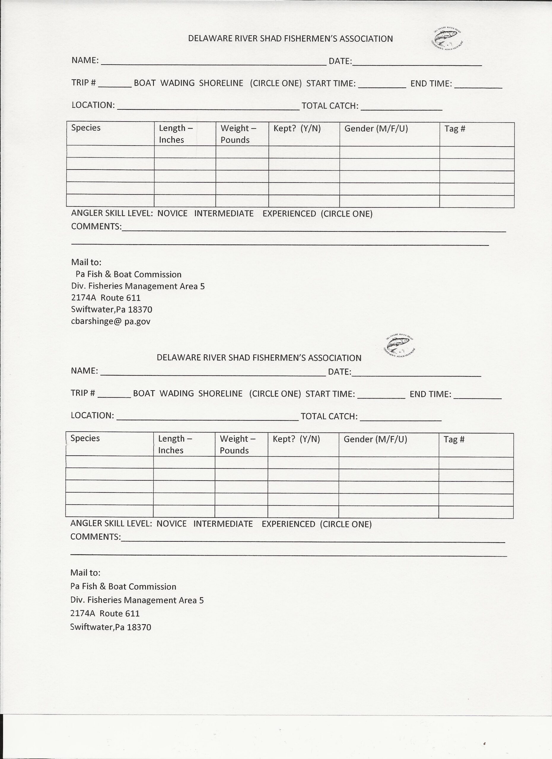 Tally Sheet